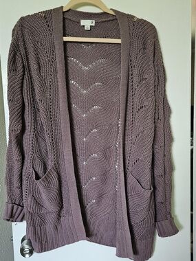 SO Open-Front Knit Cardigan Sweater